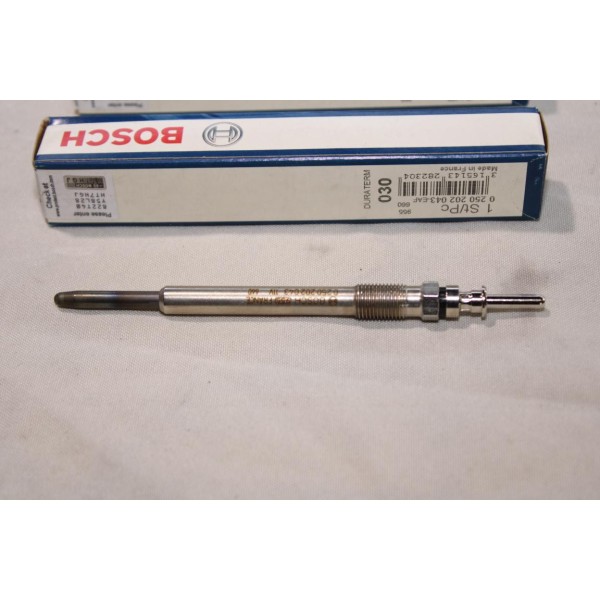 Lot 2 bougies prechauffe Bosch N°030 0250202043 pour opel omega B vectra B C astra G frontera B zafira A signum saab 93 9-3 2.0D