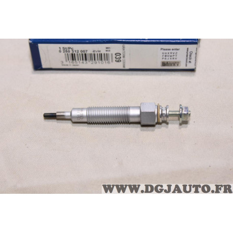 Lot 2 bougies préchauffe Bosch N°039 0250312007 pour mitsubishi L300 space wagon lancer 5 V pajero 2 II galant 7 8 VII VIII spac