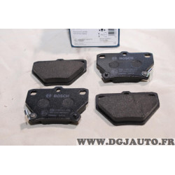 Jeu 4 plaquettes de frein arriere montage akebono Bosch BP350 0986424630 pour toyota corolla E110 E120 verso E121 yaris P1 O2 ce