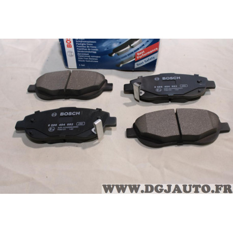 Jeu 4 plaquettes de frein avant montage bendix Bosch BP1677 0986494682 pour toyota avensis T27 verso AR20 