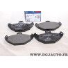 Jeu 4 plaquettes de frein arriere montage brembo Bosch BP285 0986424532 pour renault laguna 1