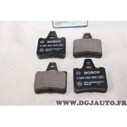 Jeu 4 plaquettes de frein arriere montage citroen Bosch BP527 0986460958 pour citroen xantia XM 