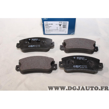 Jeu 4 plaquettes de frein avant montage bendix Bosch BP041 0986424098 pour fiat 131 regata ritmo panda 1 uno lancia Y10 seat fur