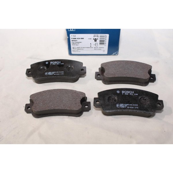 Jeu 4 plaquettes de frein avant montage bendix Bosch BP041 0986424098 pour fiat 131 regata ritmo panda 1 uno lancia Y10 seat fur