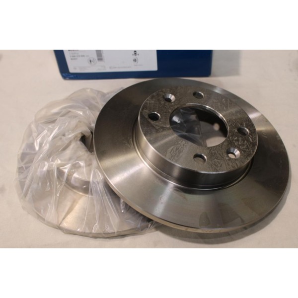 Jeu 2 disques de frein arriere plein 247mm diametre Bosch 0986478608 BD527 pour citroen C2 C3 C4 berlingo 1 xsara picasso peugeo