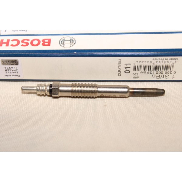 Lot 2 bougies prechauffe Bosch N°011 0250202129 pour renault clio 2 II megane 1 dont scenic kangoo dacia solenza 1.9D 1.9 D dies