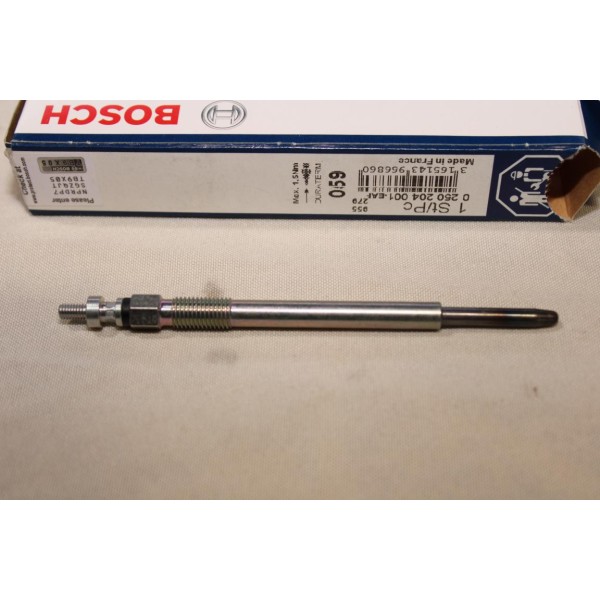 Lot 2 bougies préchauffe Bosch N°059 0250204001 pour citroen C2 C3 C5 berlingo xsara dont picasso ford fiesta 5 V fusion focus 2