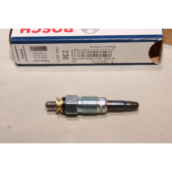 Lot 2 bougies préchauffe Bosch N°002 0250201032 pour audi 80 90 100 seat ibiza 2 II cordoba inca terra toledo skoda felicia volk