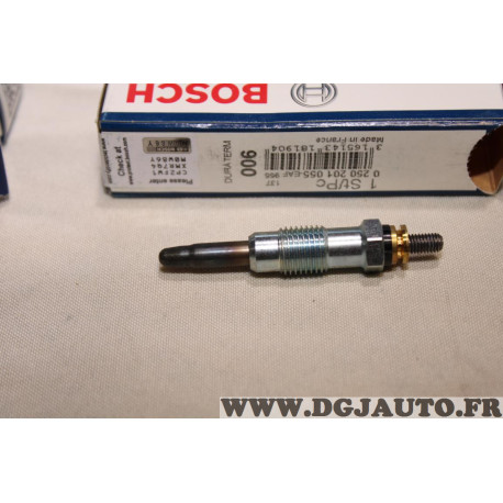 Jeu 2 bougies préchauffe Bosch N°006 0250201055 pour mercedes 190 W201 classe C W202 E W124 G G460 MB100 MB120 MB140 sprinter W9