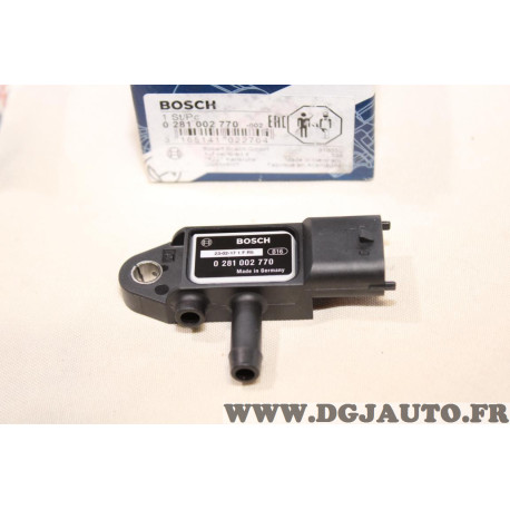 Capteur pression gaz echappement Bosch 0281002770 pour cadillac BLS fiat idea grande punto sedici bravo 2 II ford ka 2 II opel v