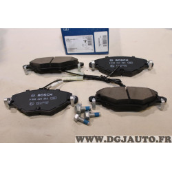 Jeu 4 plaquettes de frein avant montage bendix Bosch BP328 0986424582 pour citroen C5