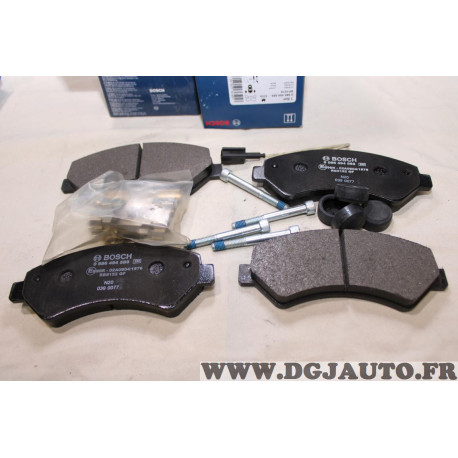 Jeu 4 plaquettes de frein avant montage brembo Bosch BP1019 0986494589 pour fiat ducato 3 III peugeot boxer citroen jumper parti