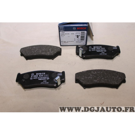 Jeu 4 plaquettes de frein avant montage tokico Bosch BP121 0986424251 pour suzuki vitara jimny grand vitara 