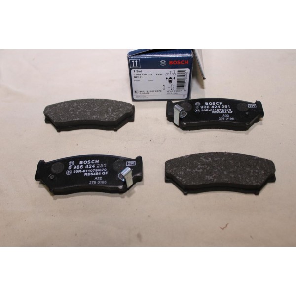 Jeu 4 plaquettes de frein avant montage tokico Bosch BP121 0986424251 pour suzuki vitara jimny grand vitara 