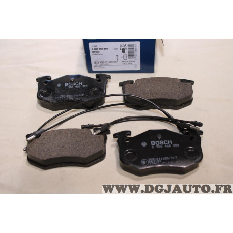 Jeu 4 plaquettes de frein avant montage bosch Bosch BP683 0986466350 pour citroen BX 