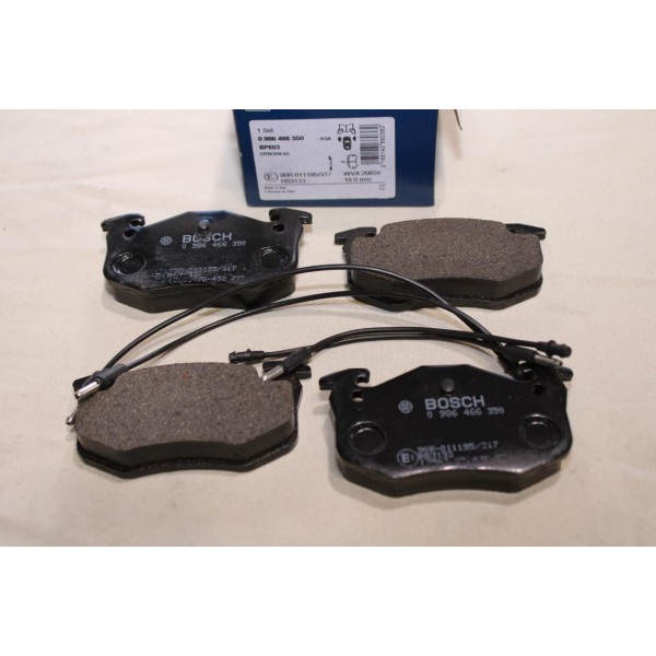 Jeu 4 plaquettes de frein avant montage bosch Bosch BP683 0986466350 pour citroen BX 