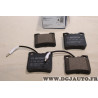 Jeu 4 plaquettes de frein (sans plaque fixation) arriere montage teves Bosch BP106 0986494000 pour mercedes vito W638