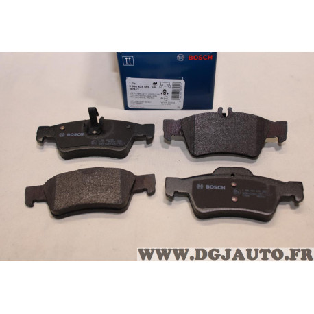 Jeu 4 plaquettes de frein arriere montage teves Bosch BP412 0986424699 pour mercedes classe E S SL CLS W211 W212 W220 W221 R230 