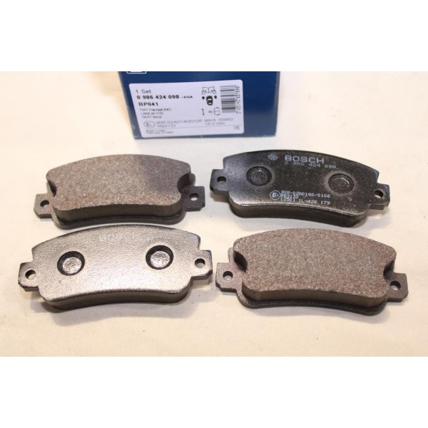Jeu 4 plaquettes de frein avant montage bendix Bosch BP041 0986424098 pour fiat 131 regata ritmo panda 1 I uno lancia Y10 seat f