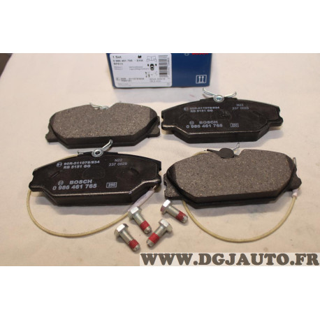 Jeu 4 plaquettes de frein avant montage lucas Bosch BP613 0986461765 pour renault 25 R25 laguna 1 safrane espace 2 II megane 1 d