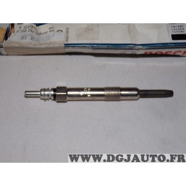1 Bougie prechauffe Bosch N°007 0250202036 pour alfa romeo 145 146 147 156 159 166 fiat brava bravo 1 croma doblo idea marea mul