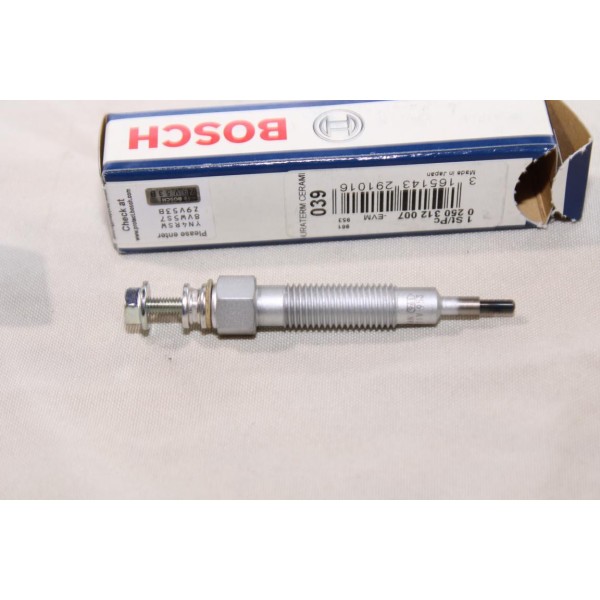 1 Bougie préchauffe Bosch N°039 0250312007 pour mitsubishi L300 space wagon lancer 5 V pajero 2 II galant 7 8 VII VIII space run