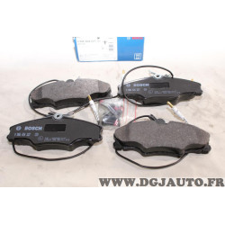 Jeu 4 plaquettes de frein avant montage girling Bosch 0986424227 BP105 pour peugeot 406