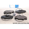 Jeu 4 plaquettes de frein avant montage girling Bosch 0986424227 BP105 pour peugeot 406