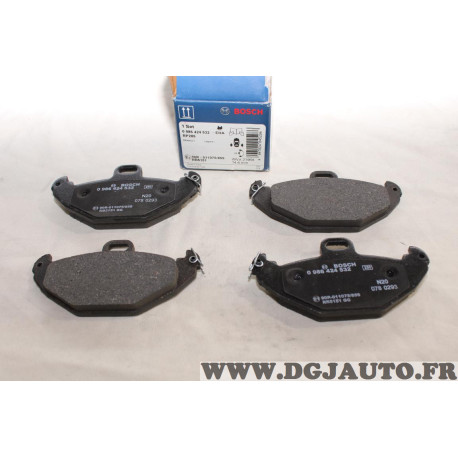 Jeu 4 plaquettes de frein arriere montage brembo Bosch BP285 0986424532 pour renault laguna 1 I 