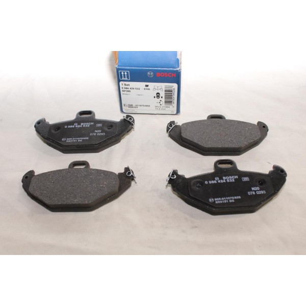 Jeu 4 plaquettes de frein arriere montage brembo Bosch BP285 0986424532 pour renault laguna 1 I 