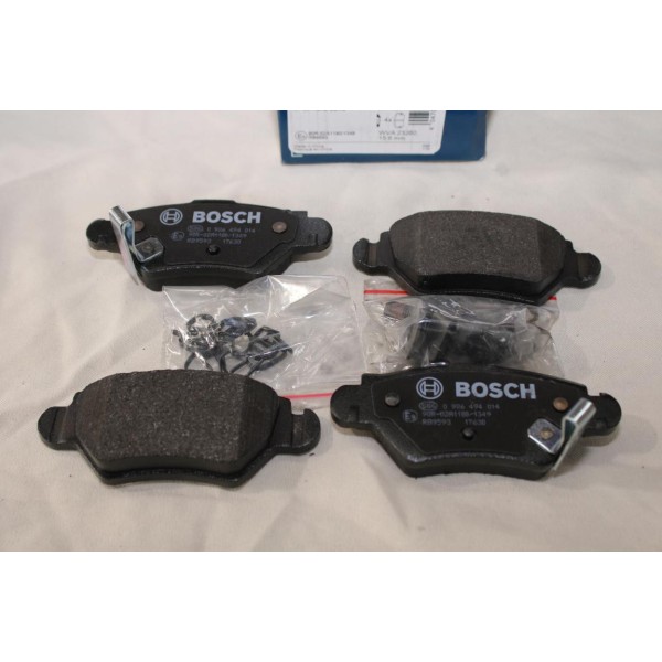 Jeu 4 plaquettes de frein arriere montage bosch Bosch BP246 0986494014 pour opel astra G zafira A 