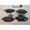 Jeu 4 plaquettes de frein arriere montage bosch Bosch BP246 0986494014 pour opel astra G zafira A