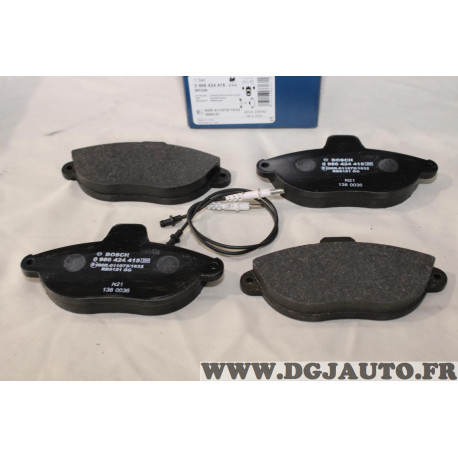 Jeu 4 plaquettes de frein avant montage bendix Bosch BP205 0986424415 pour citroen evasion jumpy fiat scudo ulysse 1 peugeot 806