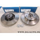 Jeu 2 disques de frein arriere plein 249mm diametre avec roulement de roue bague ABS Bosch BD1128 0986479279 pour citroen C4 peu