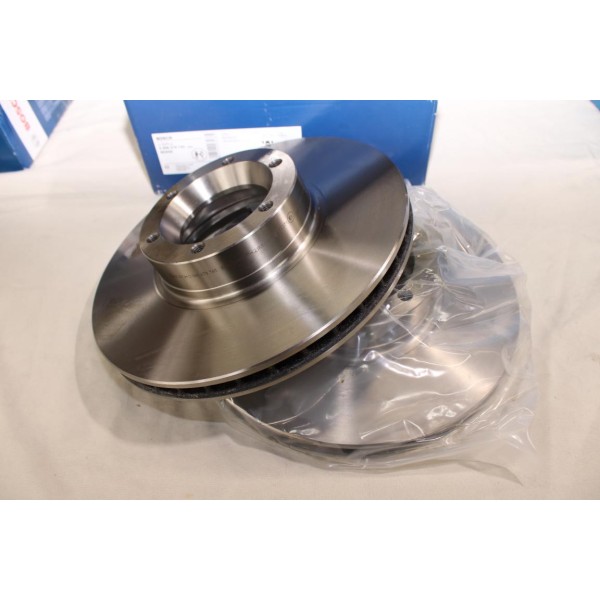 Lot 2 disques de frein avant ventilé 280mm diametre Bosch BD658 0986478745 pour renault master 2 II opel movano A 