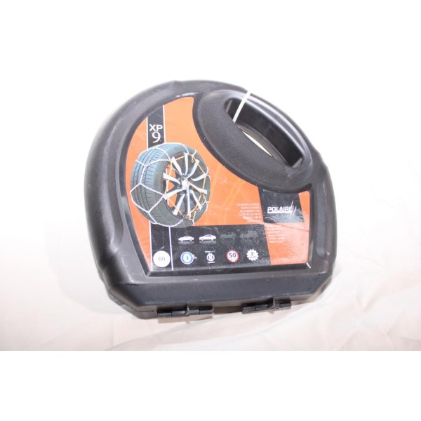 Jeu 2 chaines neige Polaire XP9 N°60 pour pneu roue jante 175/80/13 185/75/13 185/70/13 195/65/13 205/60/13 215/55/13 215/50/13 