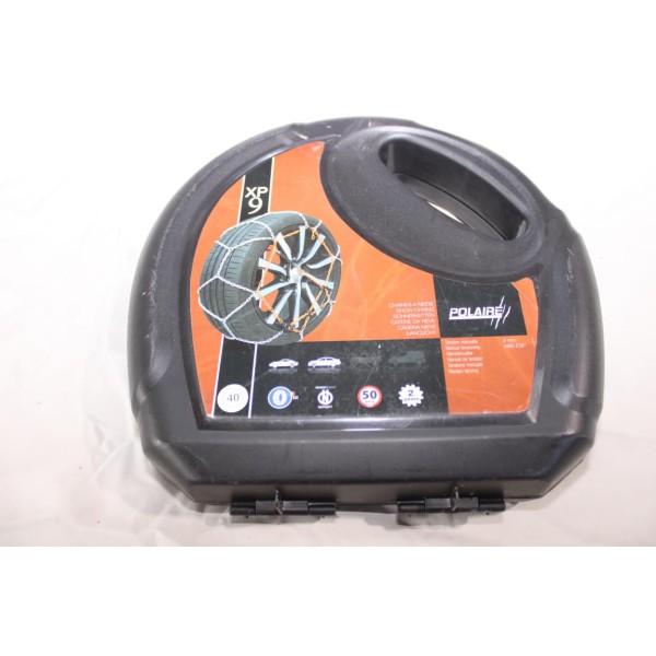 Jeu 2 chaines neige Polaire XP9 N°40 pour pneu roue jante 155/80/13 165/70/13 185/60/13 195/55/13 195/50/13 225/45/13 145/80/14 