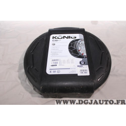 Jeu 2 chaines neige Konig CB-7 N°104 pour pneu roue jante 235/70/15 215/65/17 235/60/16 245/55/16 225/60/17 235/55/17 255/45/17 