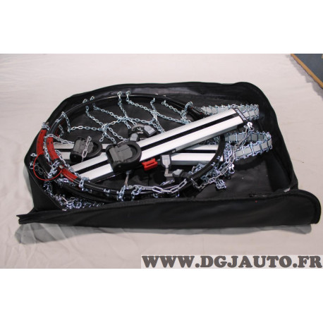 Jeu 2 chaines neige Konig N°100 easy-fit CU-9 pour pneu roue jante 215/70/14 215/70/15 225/65/15 235/60/15 215/60/16 225/55/16 2