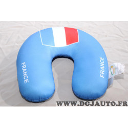 Coussin repose tete de voyage bleu drapeau France (un peu sale du au stockage) Confidence TCCM3583 