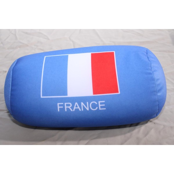 Coussin repose tete de voyage bleu drapeau France (un peu sale du au stockage) Confidence MPCM3149 