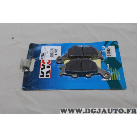 Jeu 2 plaquettes de frein Kyoto S1035 pour honda CB CBF CBR VT VTR VTX XL kawazaki KLX Z750 Z1000 suzuki DL GSF GSX SFV SV yamah