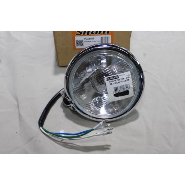 Phare central 110mm rond Sifam PLA6008 bates pour moto scooter 