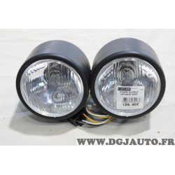 Phare double optique noir 100mm H4 Kyoto 3662775030063 SIPLA6010 pour moto 