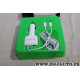 Chargeur telephone portable prise allume 12/24V cigare iphone 5 6 et micro USB Comutech 861301 