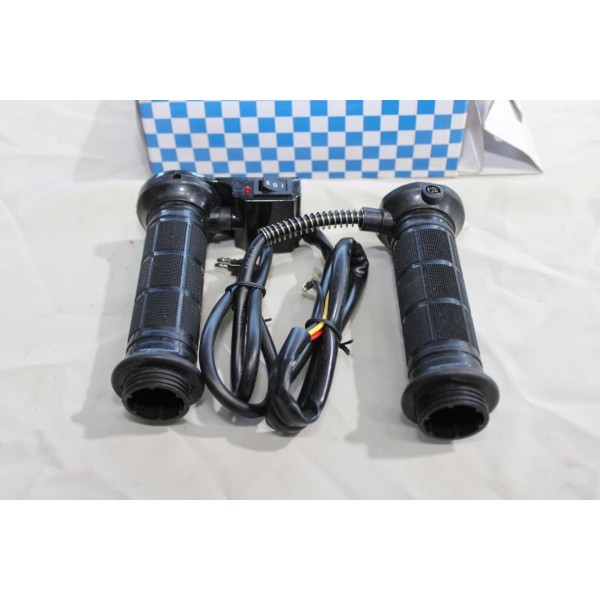 Jeu 2 poignées chauffante Hotgrip Sifam POI5000 universel diametre 22mm longueur 128mm pour moto scooter 