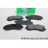 Jeu 4 plaquettes de frein avant montage akebono MGA 1204 pour renault koleos nissan X-trail T32 infiniti Q50 Q60 QX50