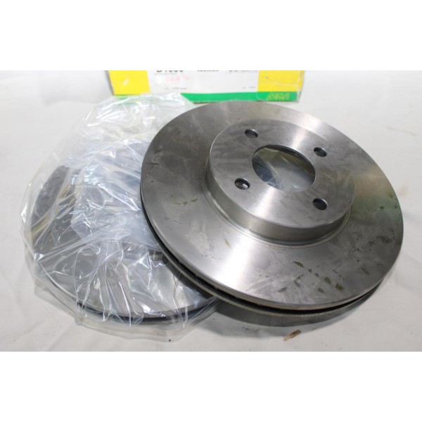 Jeu 2 disques de frein avant ventilé 260mm de diametre MGA D1980 pour nissan micra K13 note E12 