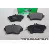 Jeu 4 plaquettes de frein avant montage lucas MGA 1090 pour mercedes classe A B CLA W176 W242 W246 C117