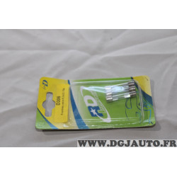 Blister 3 fusibles verre 6.3x32 10A RD innovation D303 
